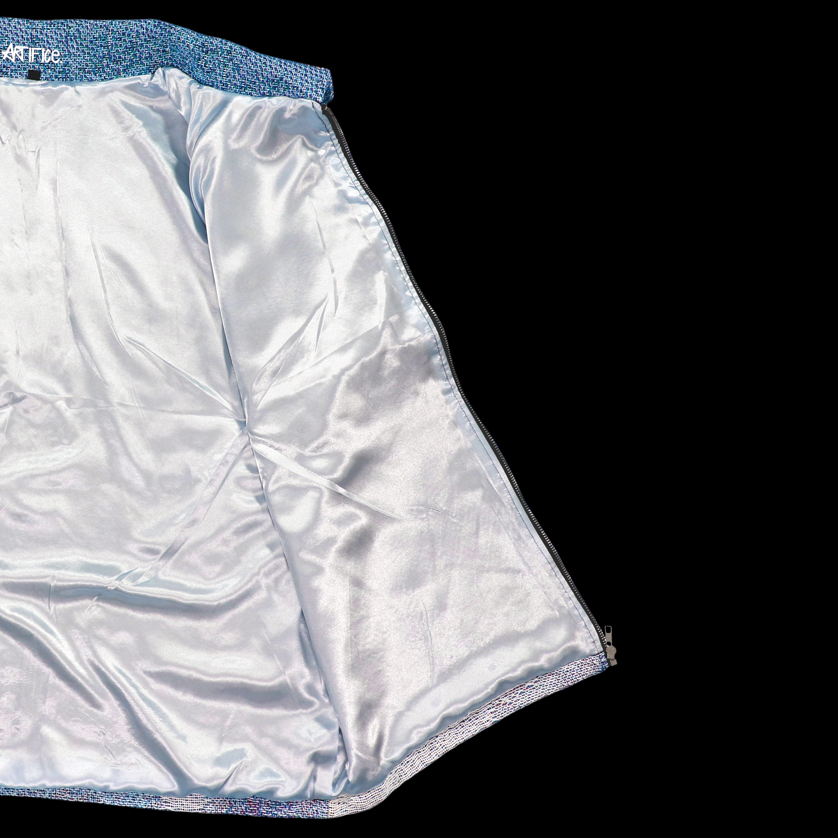 'Squelette volant' T-shirt zippé